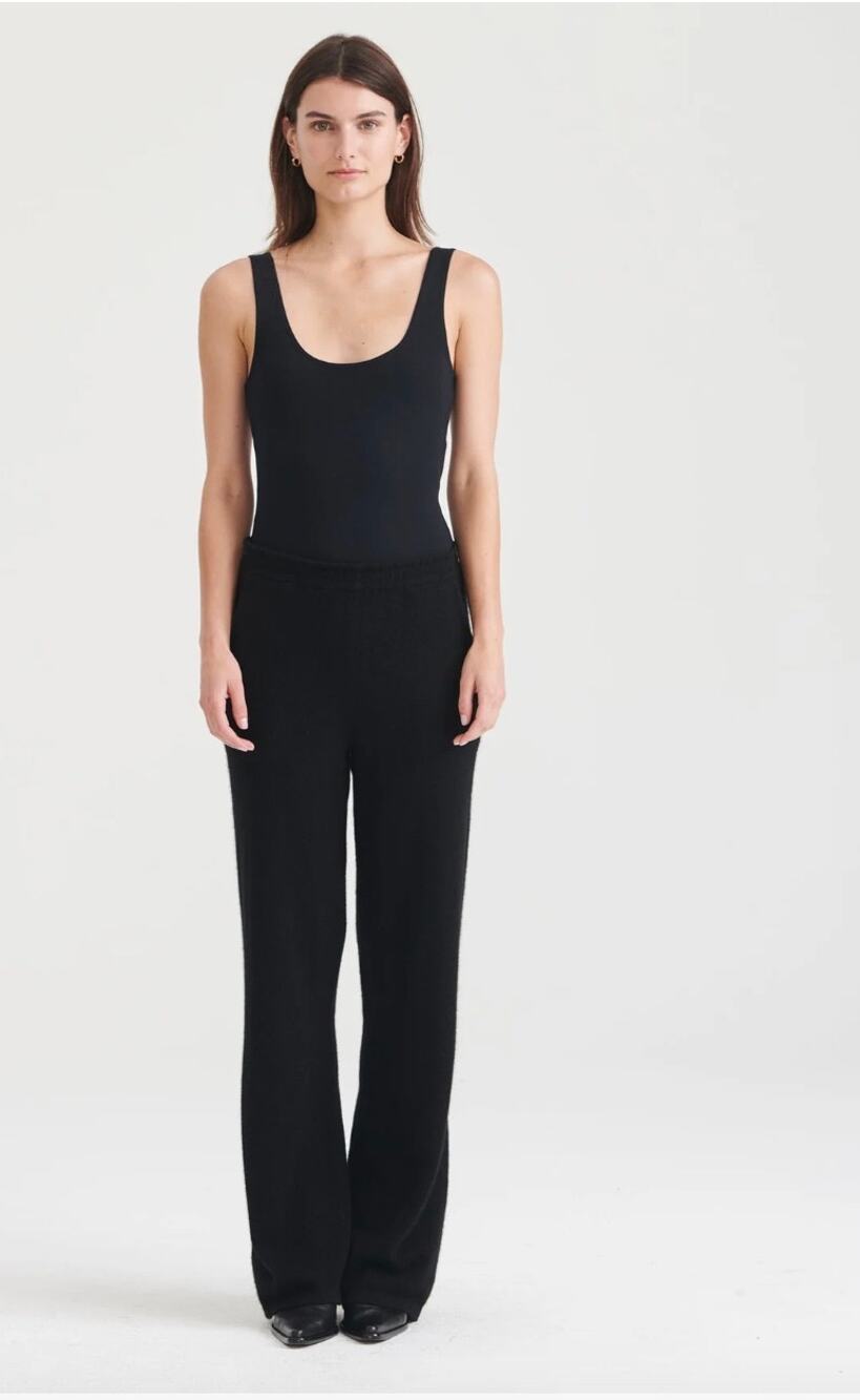NAADAM Cashmere Paperbag Wide Leg Pants - XL
